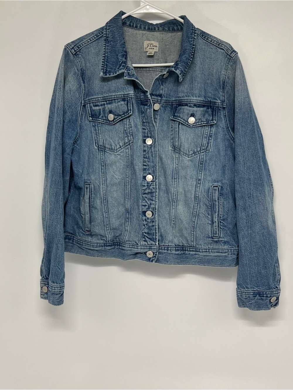 J crew women’s denim jacket XL